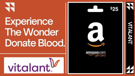 Shop And Save Lives - Vitalant Amazon Gift Card 2024